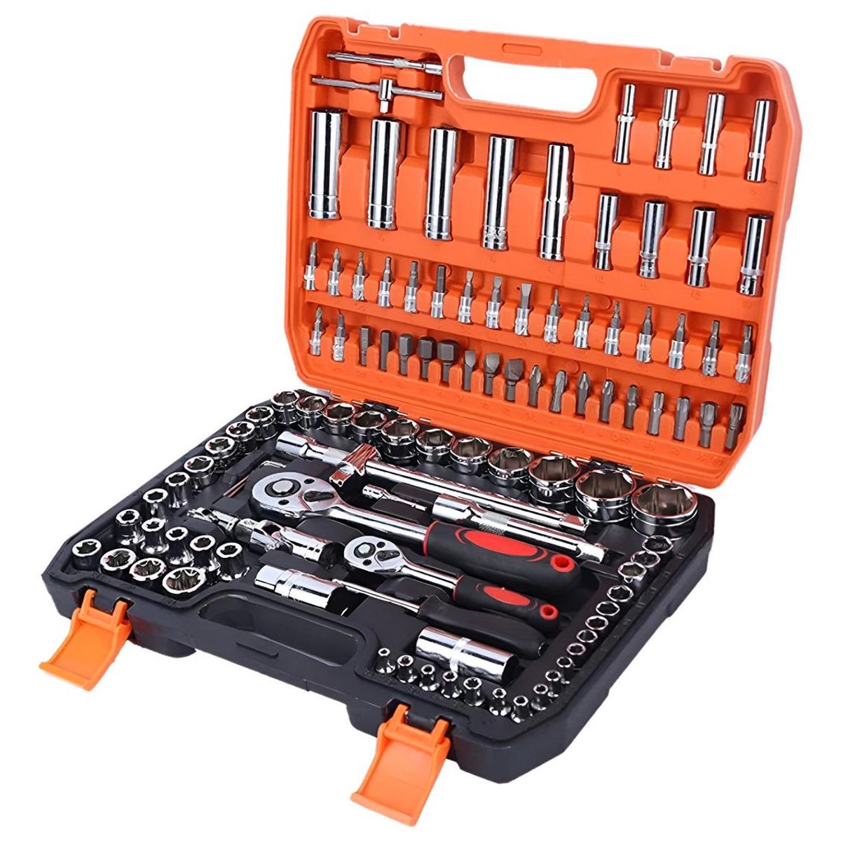 GENERICO - Set Avanzado de Herramientas Profesionales 108 Piezas Cromo