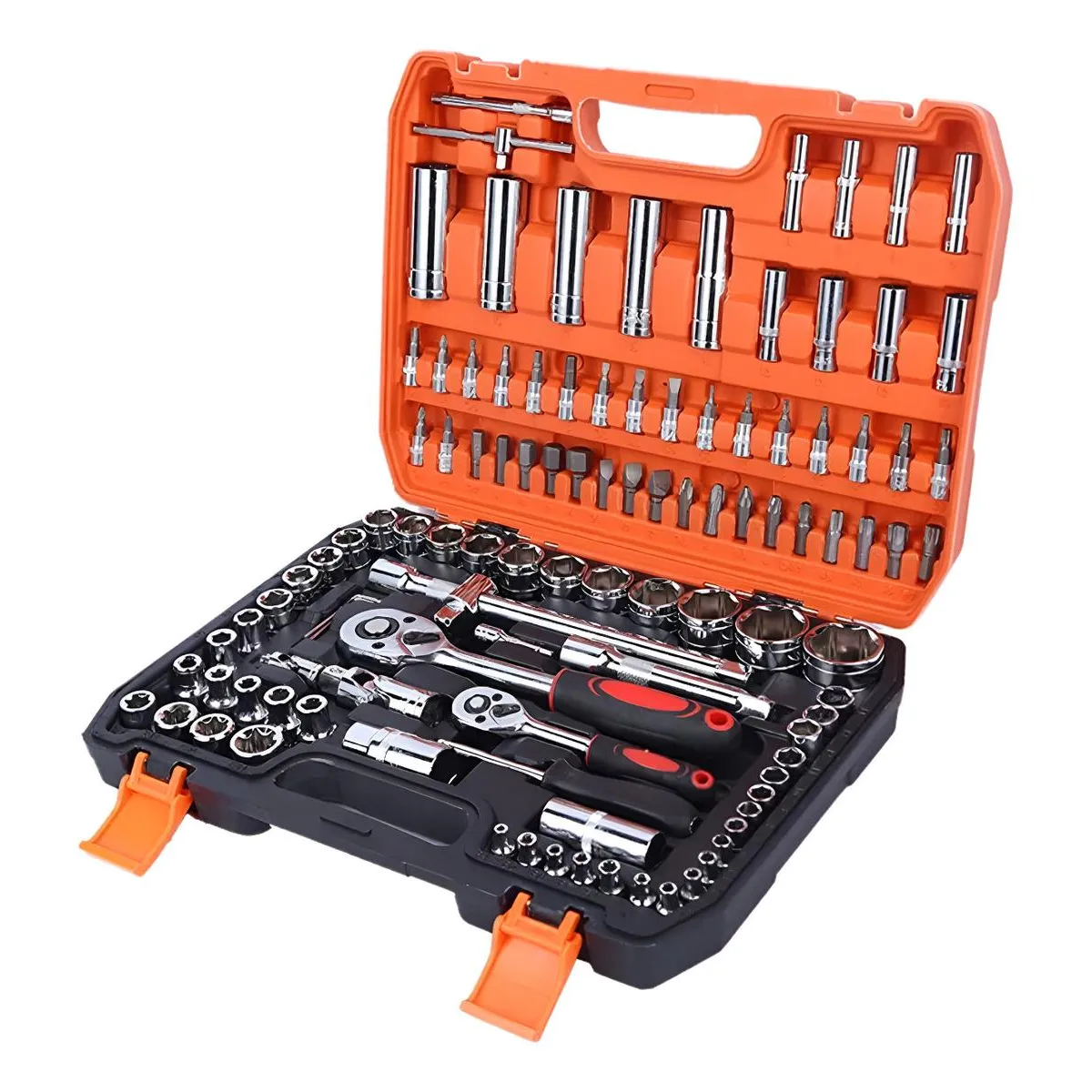 GENERICO - Set Avanzado de Herramientas Profesionales 108 Piezas Cromo