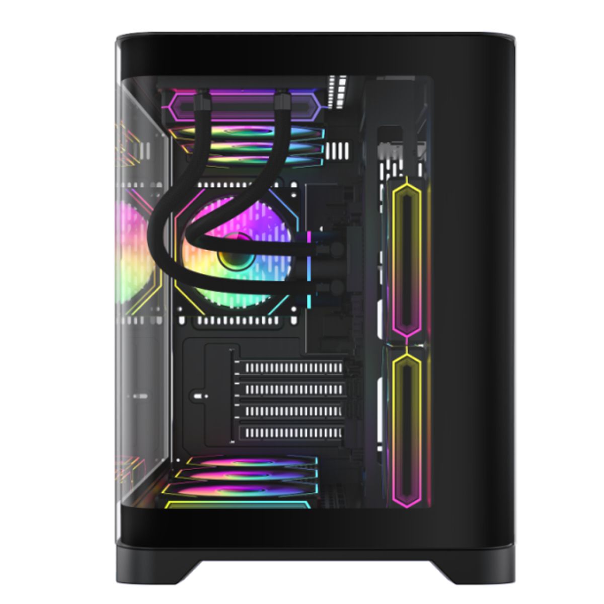 GAMEMAX - Gabinete - GameMax HYPE-M - S-Fuente - Micro ATX - Black