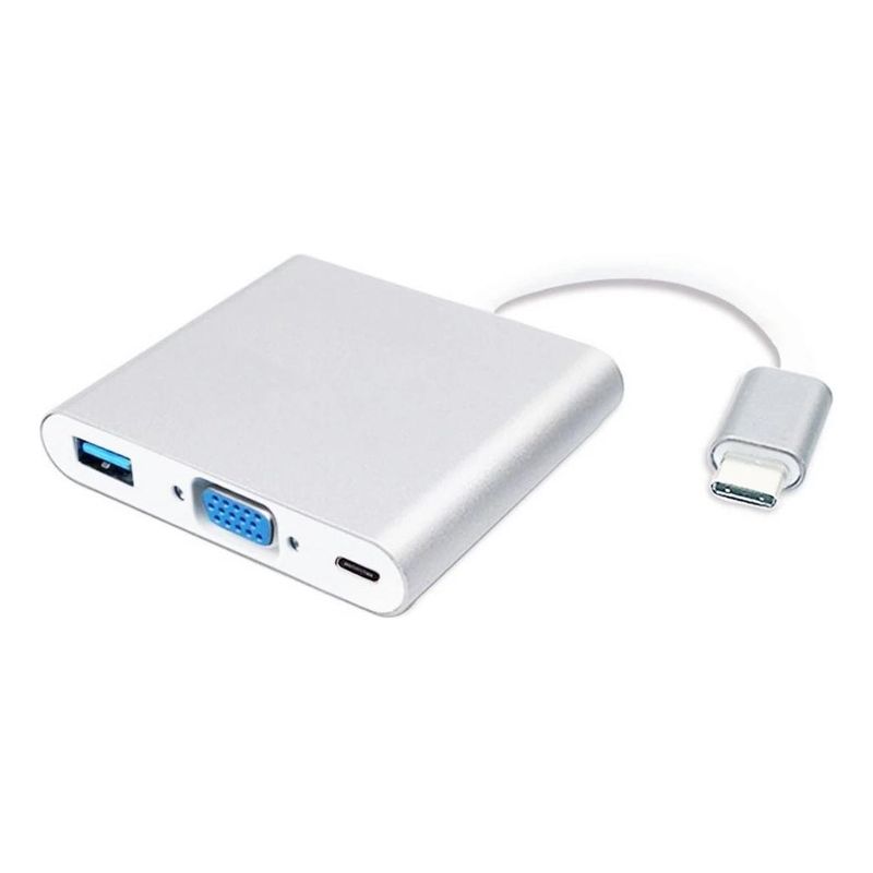 GENERICO - Adaptador USB C a VGA y USB 30 para PC y Mac 4K