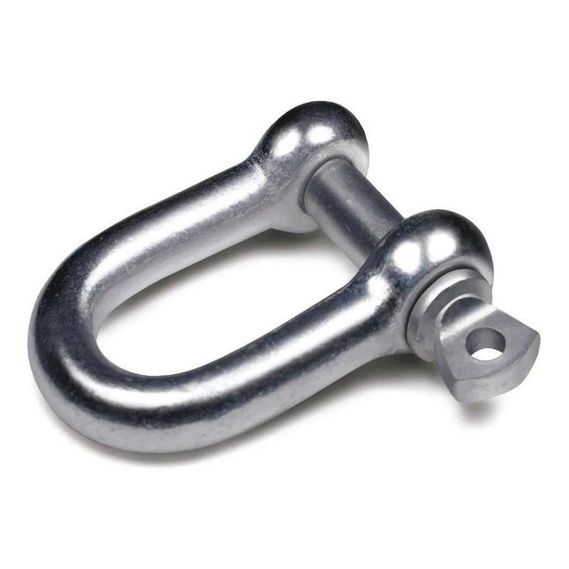 GENERICO - Grillete Recto de Acero de 1 Pulgada y 25 mm de Grosor