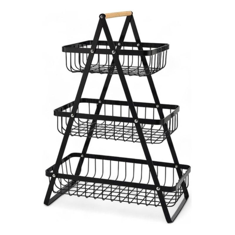 GENERICO - Estante Organizador Tricapa de Acero para Cocina y Baño