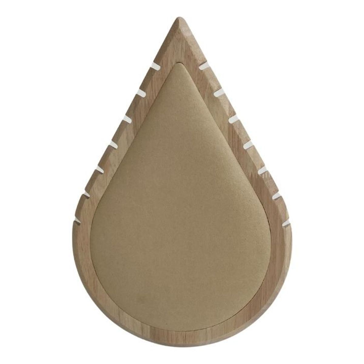 GENERICO - Exhibidor de Madera en Forma de Hoja para Collares 7 Joyas