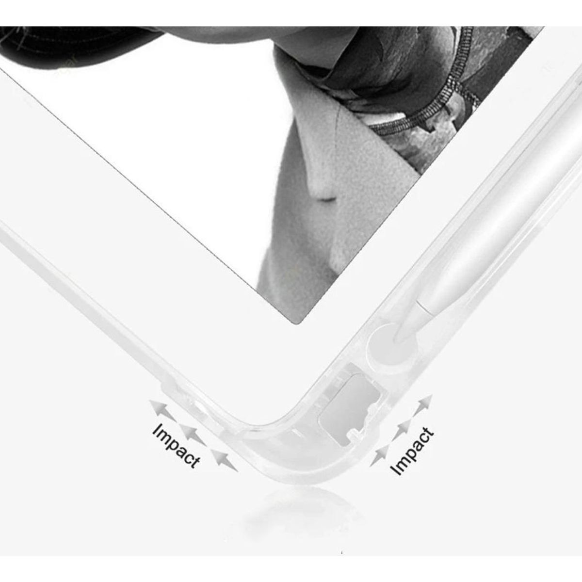 GENERICO - Funda de Protección Doble con Soporte y Corte Preciso para iPad