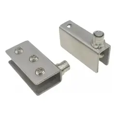 GENERICO - Bisagra de Acero Inoxidable para Puertas de Vidrio 5x3cm