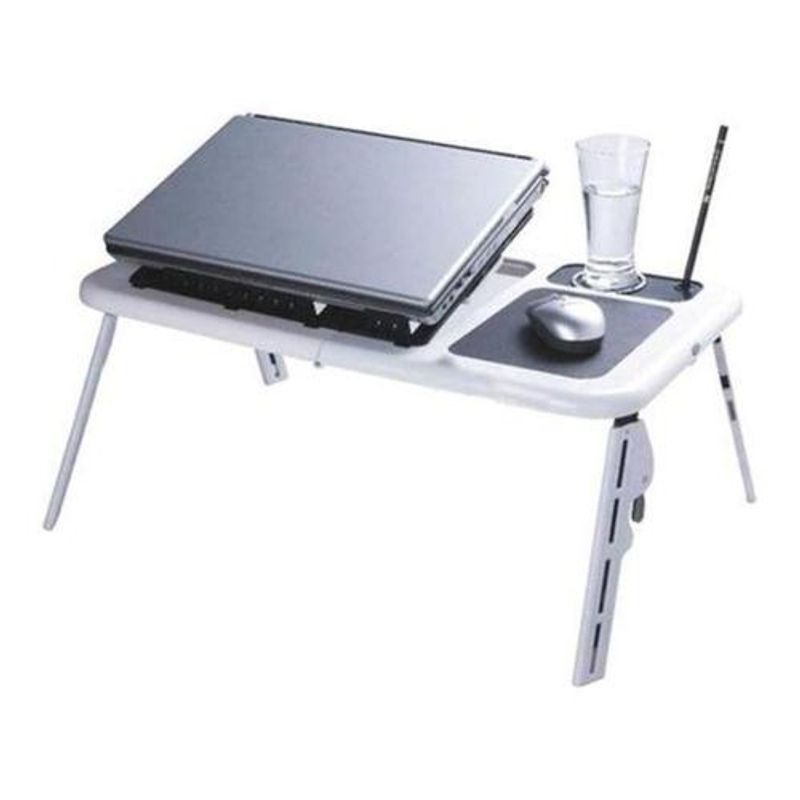 GENERICO - Mesa Plegable Ajustable con Refrigeradores y Soporte de Ratón