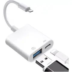 GENERICO - Adaptador Lightning a USB para Conectar Dispositivos iOS