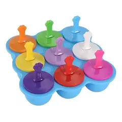 GENERICO - Moldes de Silicona Divertidos para Helados de Niños 9 Plazas
