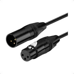 GENERICO - Cable XLR de 5 metros para micrófono sonido profesional
