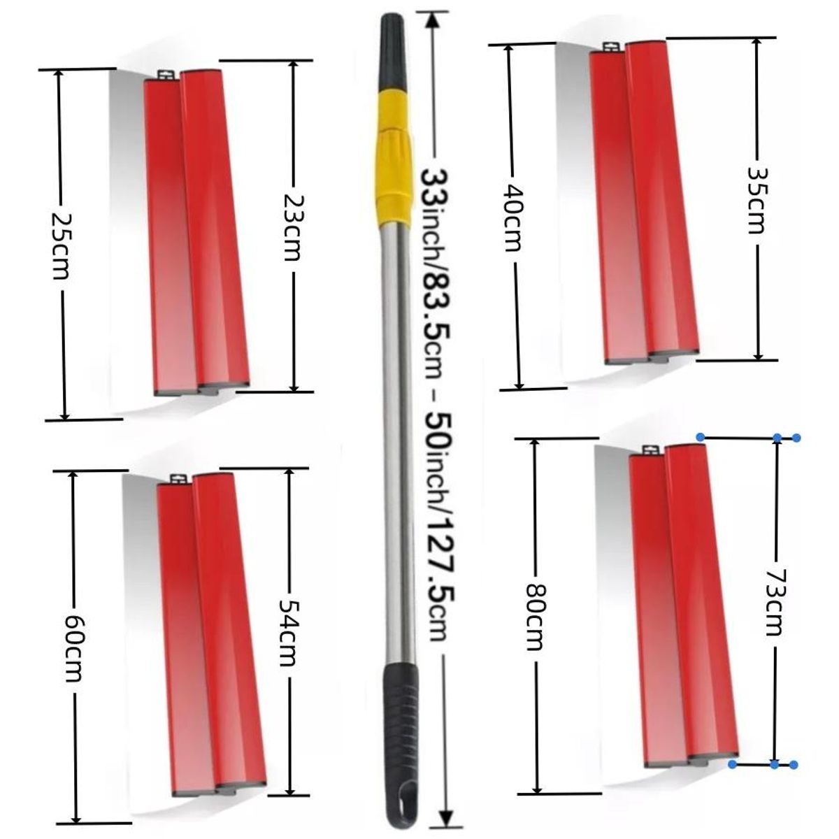 GENERICO - Espátula Biflex Profesional con Varilla de Extensión 5 Piezas