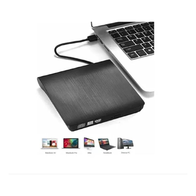GENERICO - Lector y Grabador Externo de CDDVD USB 30 Ultra Rápido