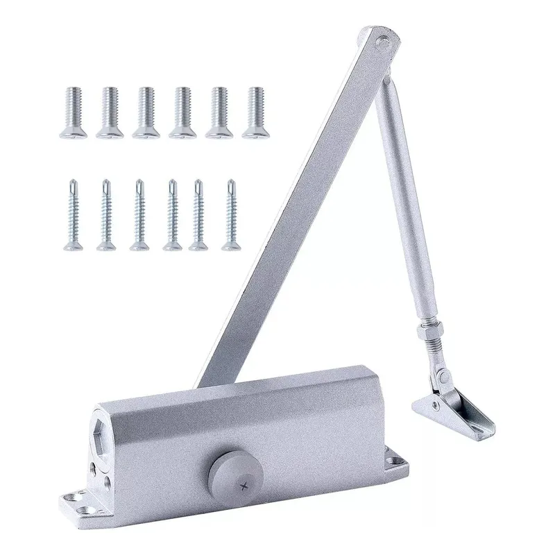 GENERICO - Cierrapuertas Automático Ajustable de Aluminio 25-45kg
