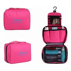 GENERICO - Bolso de Viaje para Cosméticos con 3 Compartimentos