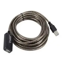GENERICO - Cable USB 20 Activo de 20 Metros para Conexiones Estables