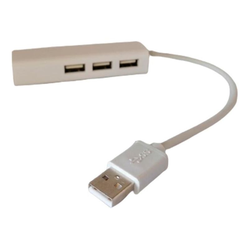 GENERICO - Hub USB con 3 puertos y 1 conector RJ45 para red rápida