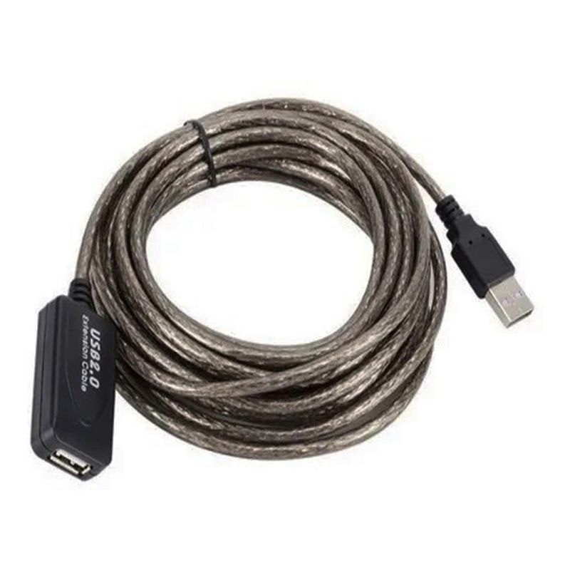 GENERICO - Cable USB 20 Activo de 20 Metros para Conexiones Estables