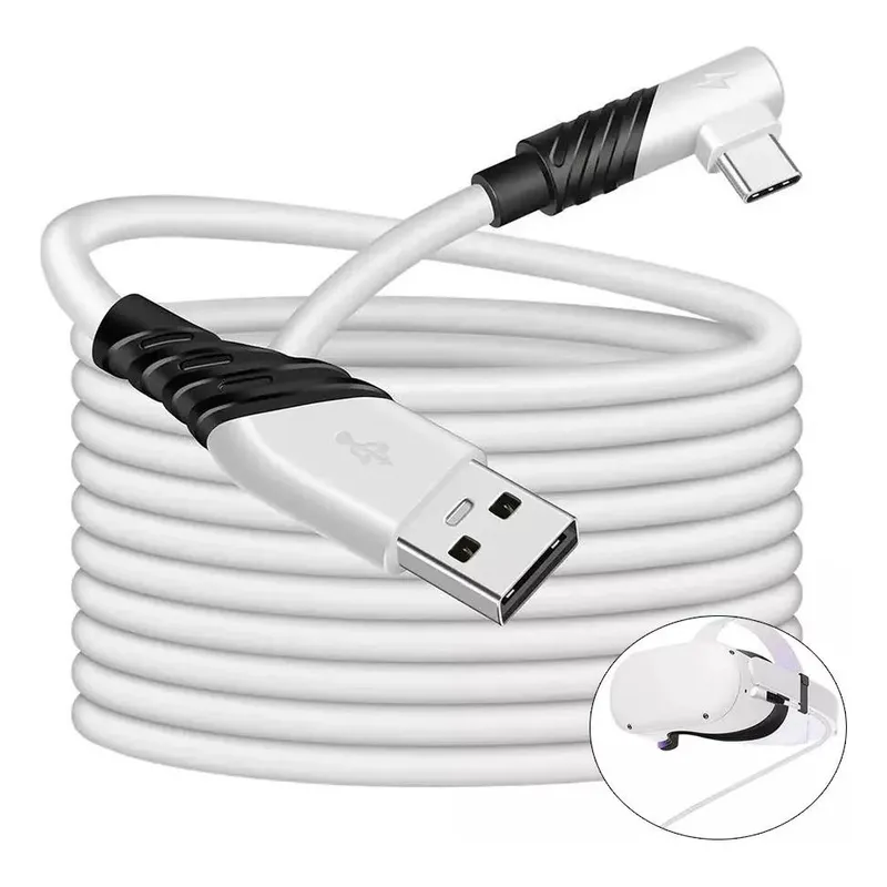 GENERICO - Cable USB-C 5m para Oculus carga rápida y conexión estable