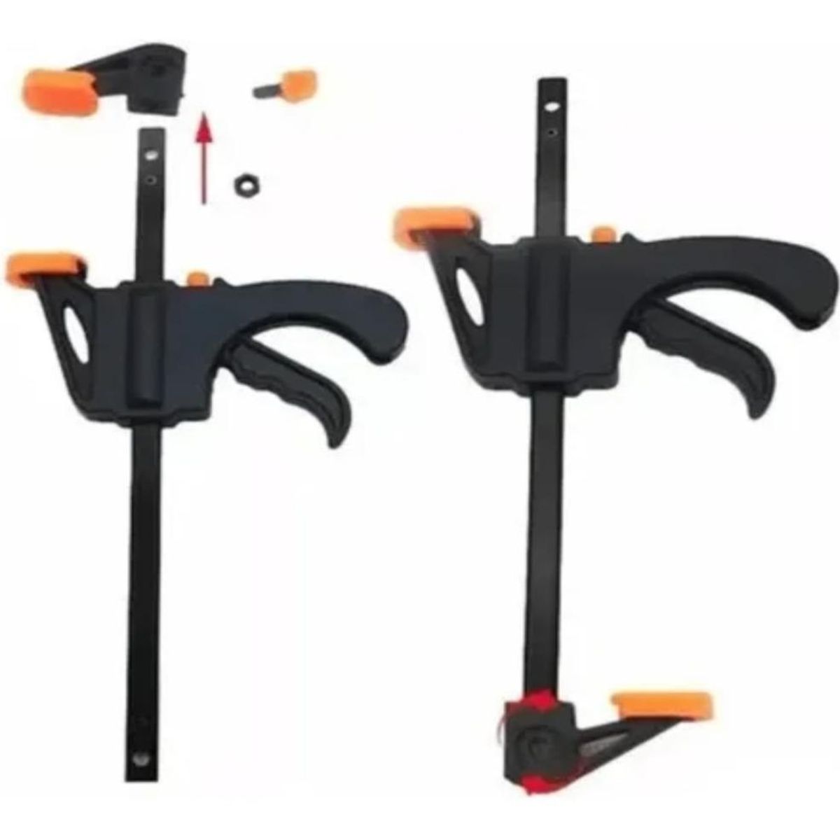 GENERICO - Juego de 6 Prensas Sargento de 24 con Ajuste Rápido