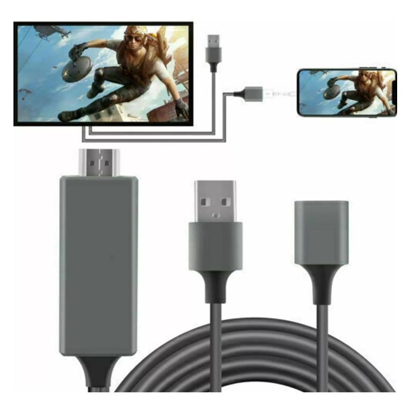 GENERICO - Adaptador USB a HDMI 1m para video en alta definición 4K