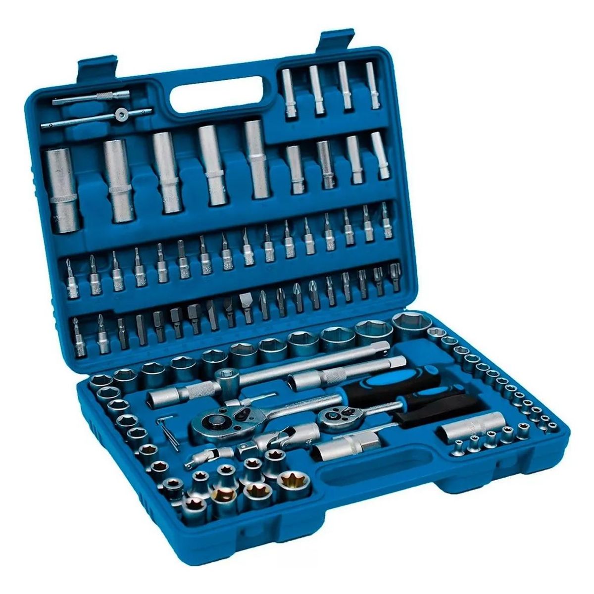 GENERICO - Caja de Herramientas Completa 108 Piezas para Hogar y Auto