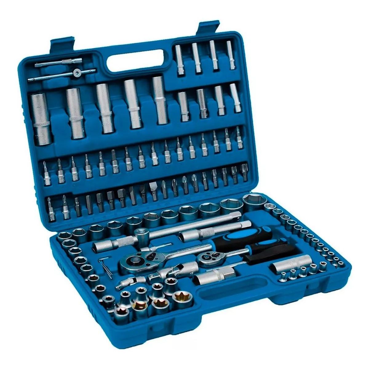 GENERICO - Caja de Herramientas Completa 108 Piezas para Hogar y Auto