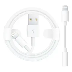 GENERICO - Adaptador Bluetooth y Cable para Audífonos iPhone 35mm