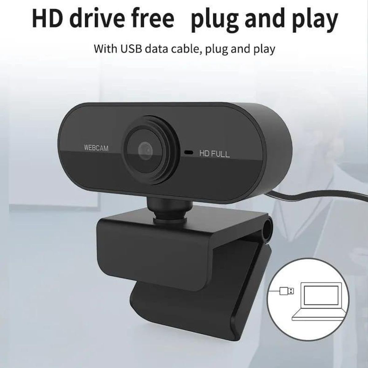 GENERICO - Cámara Web Full HD USB Ideal para Videoconferencias