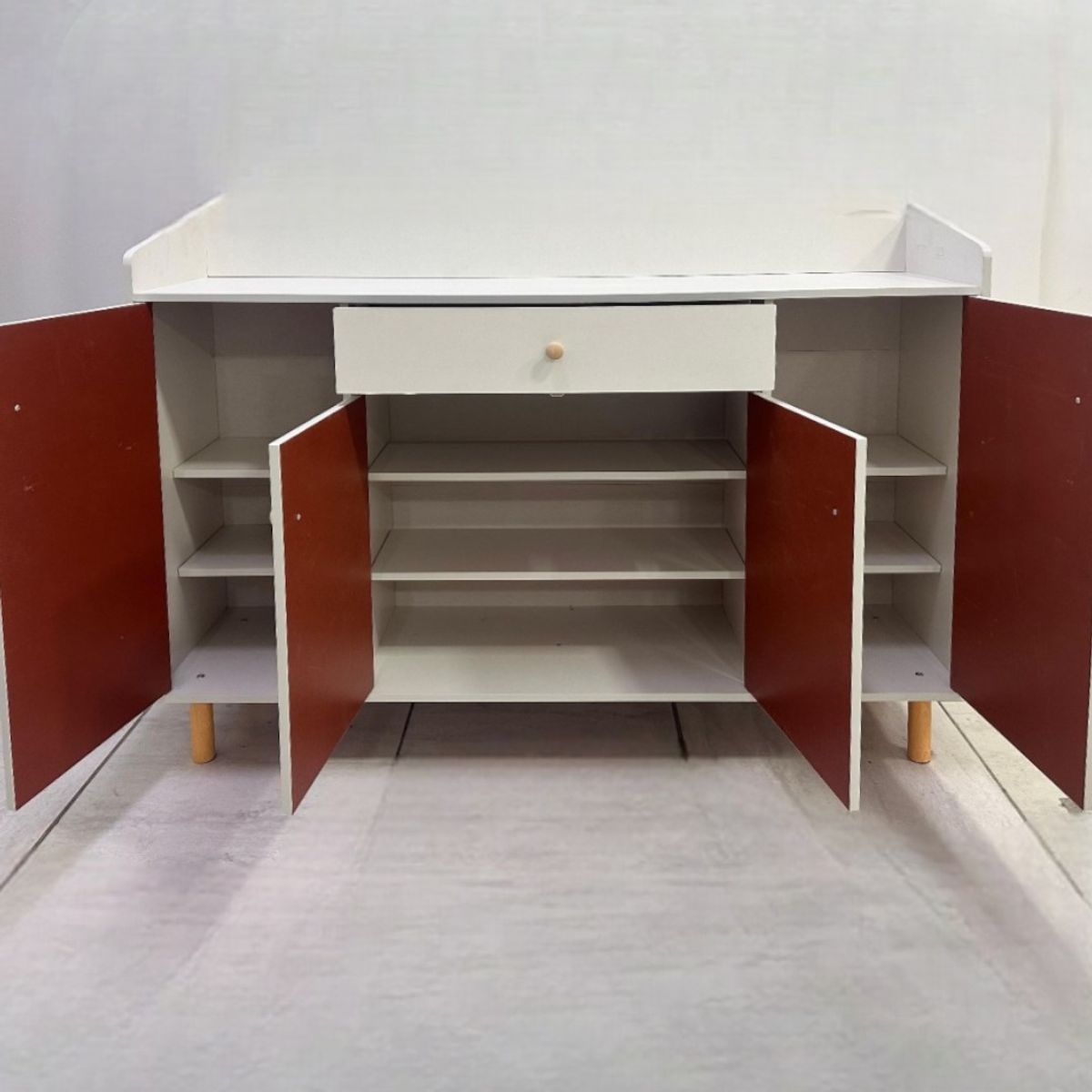 ANGELES DEL HOGAR - MUEBLE ORGANIZADOR MULTIFUNCIONAL PARA EL HOGAR EN COLOR BLANCO