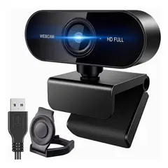 GENERICO - Cámara Web Full HD 1080p USB con Micrófono Integrado