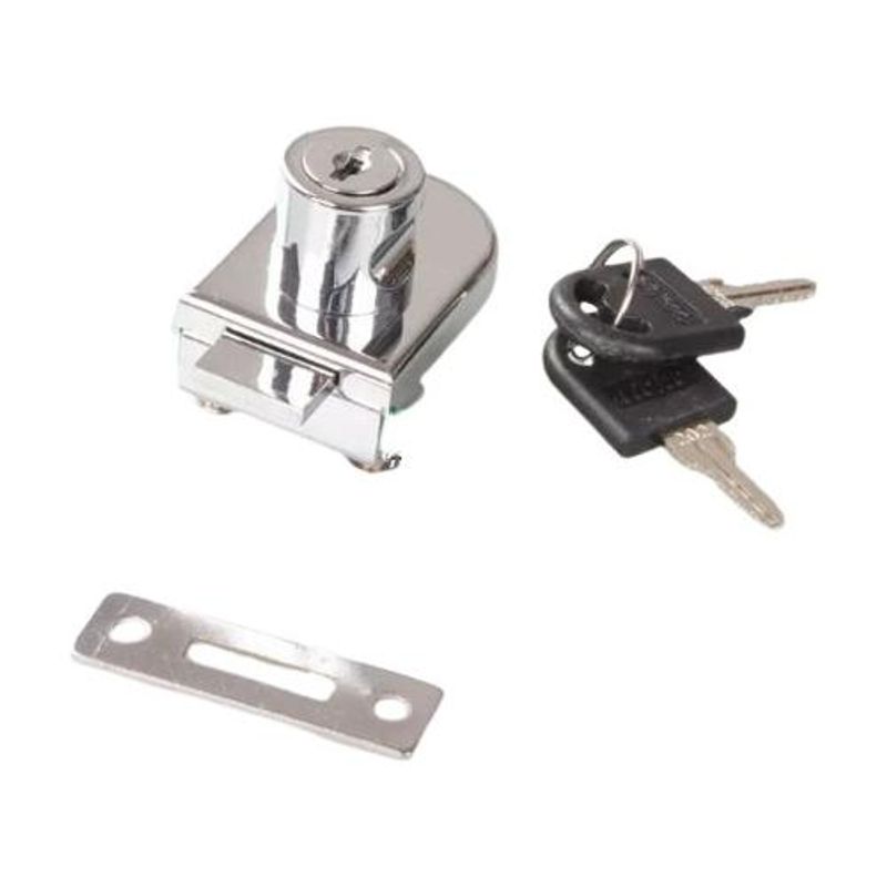 GENERICO - Cerradura sobrepuesta para puertas de vidrio de 3 a 8 mm