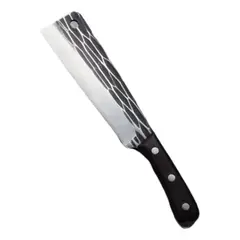 GENERICO - Cuchillo Carnicero Gourmet con Mango de Madera y Funda