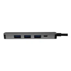 GENERICO - Hub USB Tipo C con 4 Puertos para Conexión Rápida 5Gbps