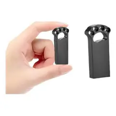 GENERICO - Pendrive USB 128 GB con diseño de pata de gato en metal