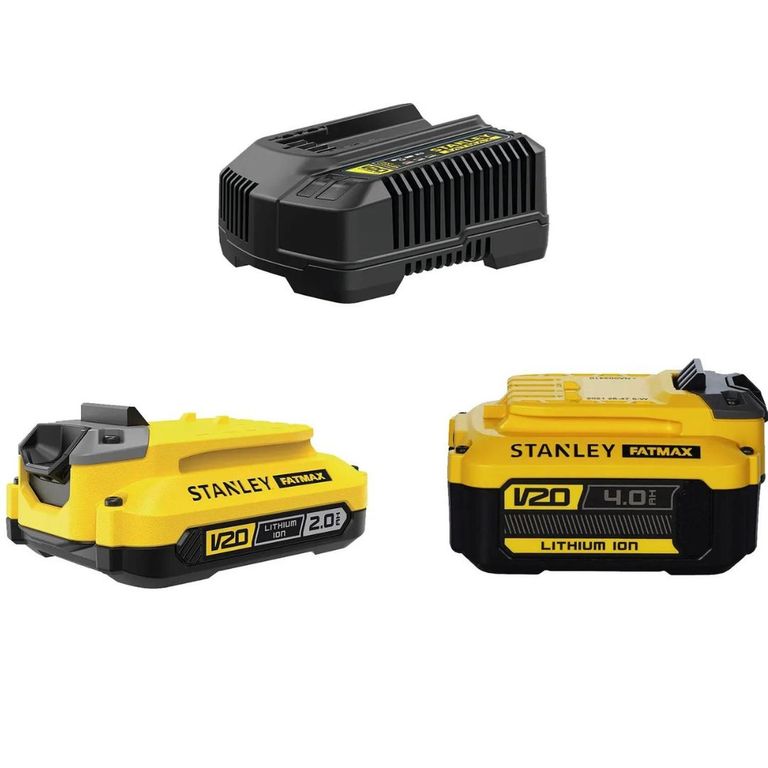 Kit 2 Baterias 2ah/4ah+ Cargador 4ah 20v SCB224CK