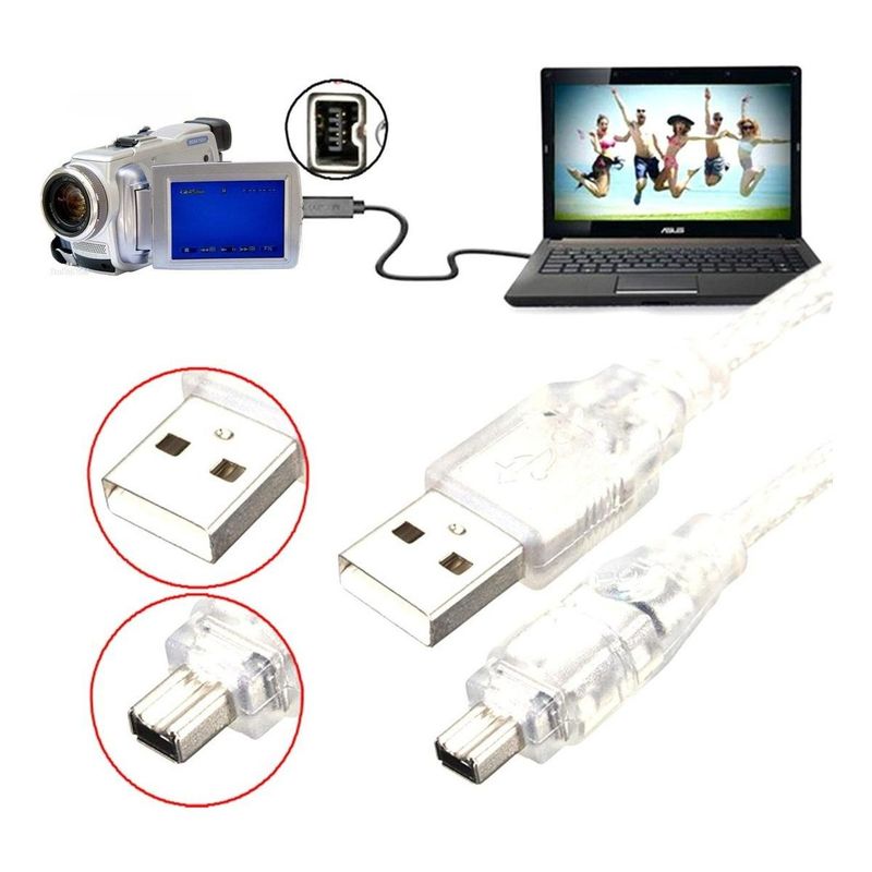 GENERICO - Cable Adaptador USB a Firewire 400 para Cámaras DV 15 m