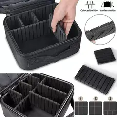 GENERICO - Maleta Organizadora de Maquillaje Portátil y Versátil