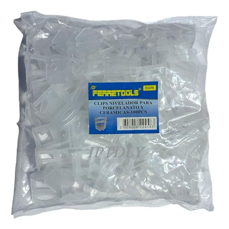 GENERICO - Clips Niveladores Cerámicos 25 Bolsas de 100 Unidades 3mm