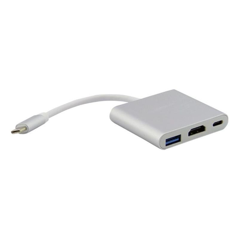 GENERICO - Adaptador 3 en 1 USB-C a HDMI y USB 30 para dispositivos