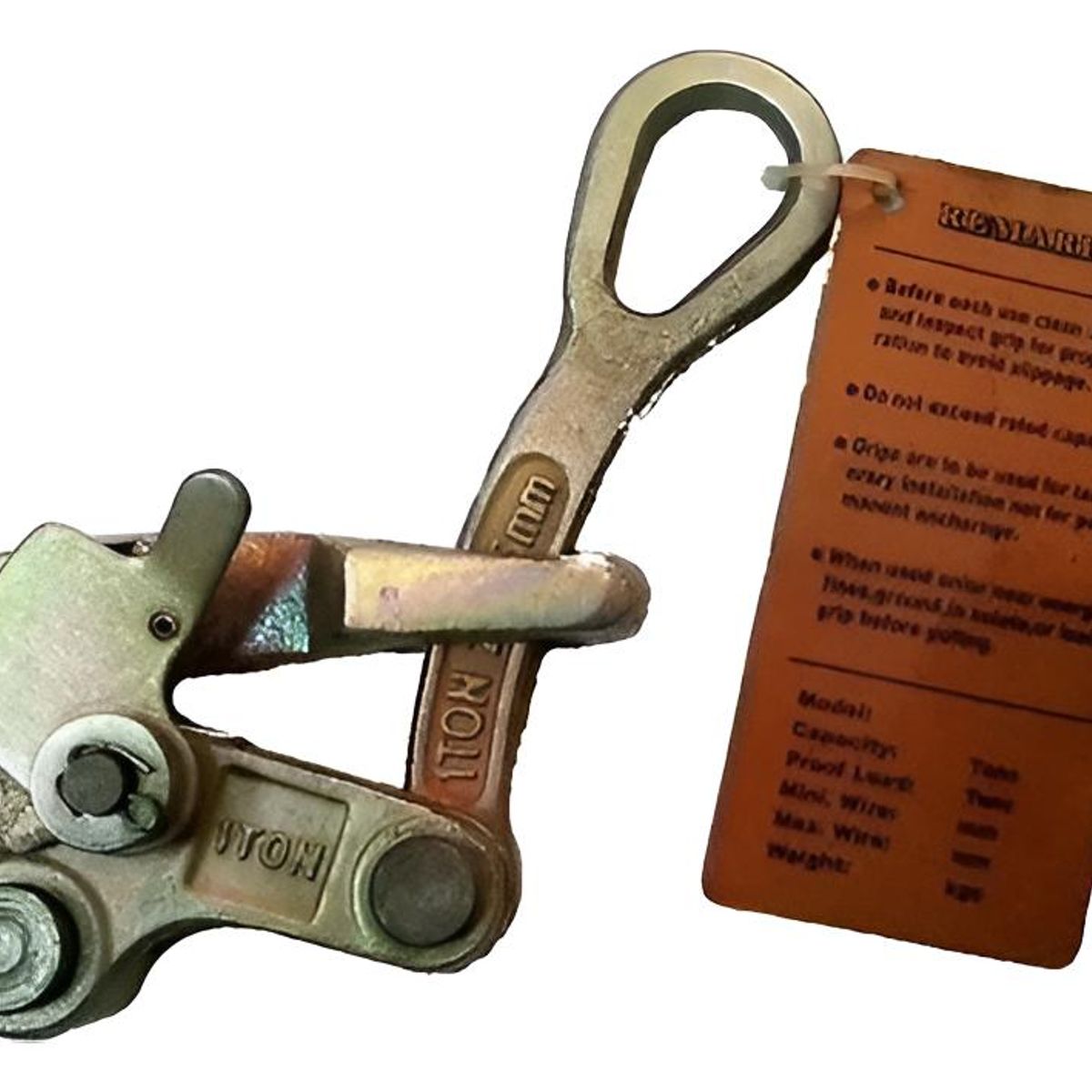 GENERICO - Mordaza Tiracables 05 Toneladas para Espacios Reducidos