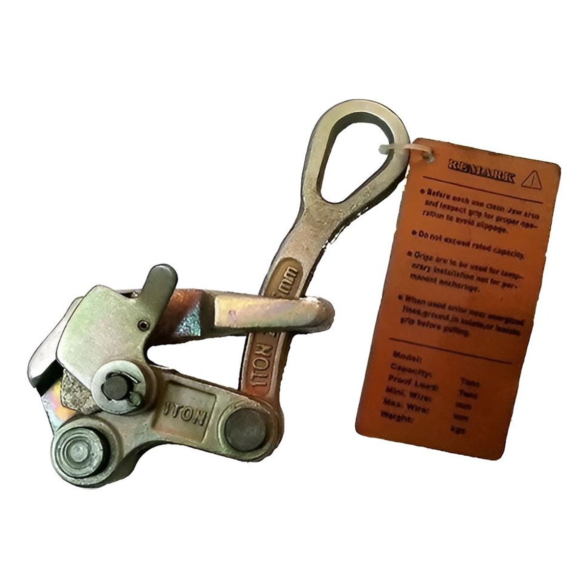 GENERICO - Mordaza Tiracables 05 Toneladas para Espacios Reducidos