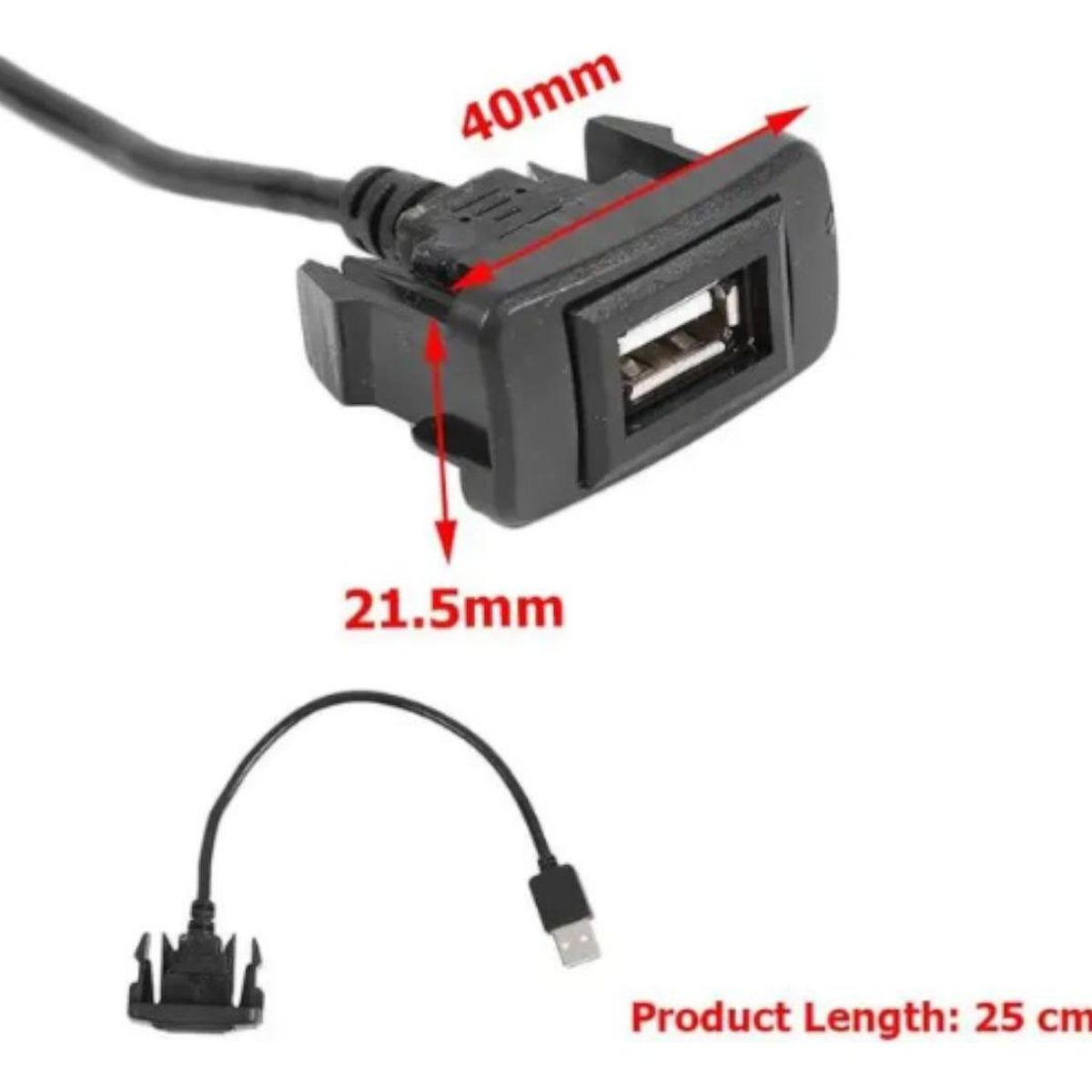 GENERICO - Adaptador USB para Toyota Hilux y Fortuner 2004-2012