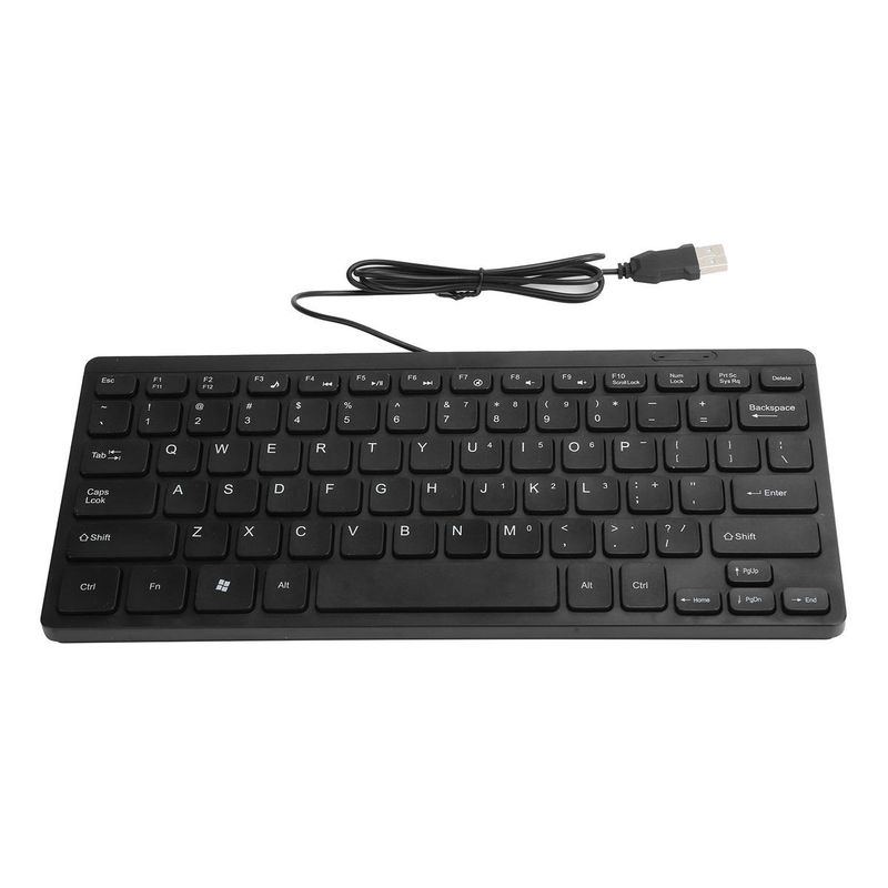 GENERICO - Teclado USB Mini Impermeable y Multimedia para Escritorio
