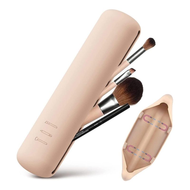 GENERICO - Organizador Portátil de Maquillaje y Brochas Multifuncional