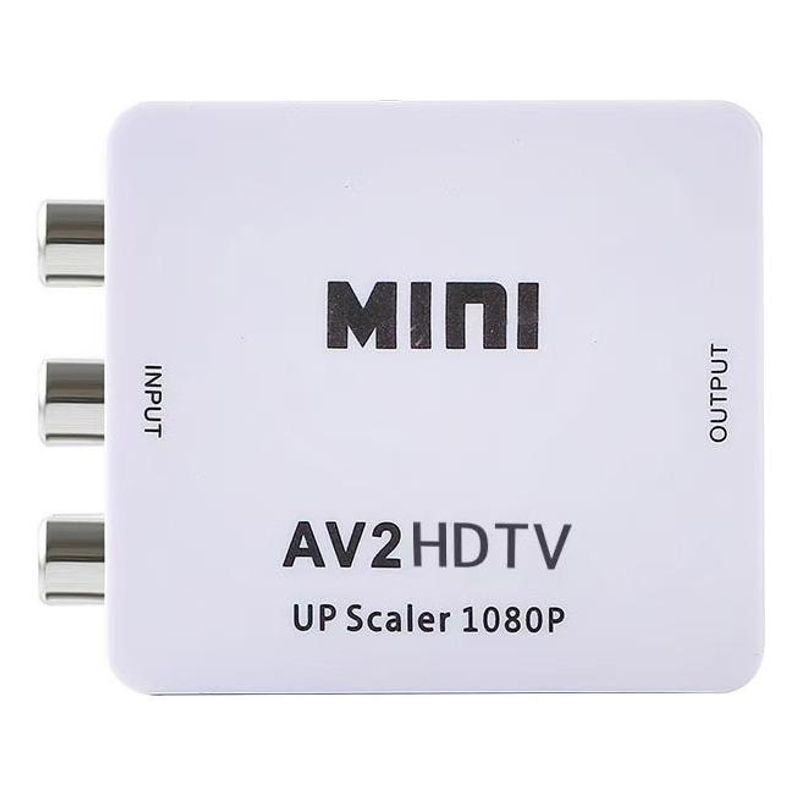 GENERICO - Convertidor de Señales RCA a HDMI 1080p para TV y Monitores
