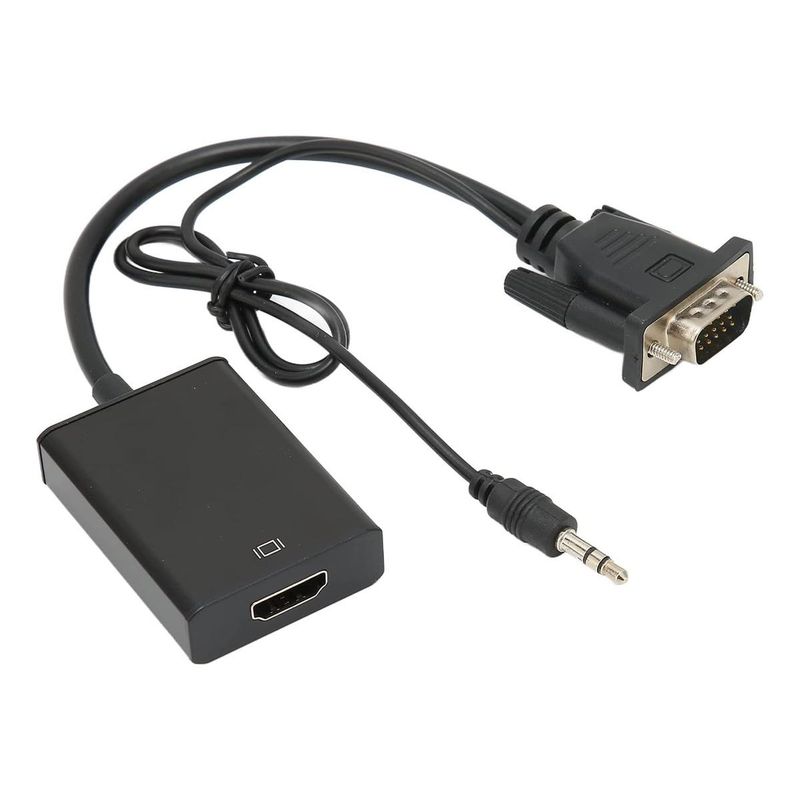 GENERICO - Convertidor VGA a HDMI con audio y carga USB incluido