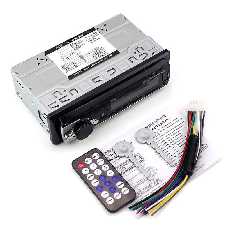 GENERICO - Radio Estéreo Bluetooth de 1 Din para Automóvil con USB y SD