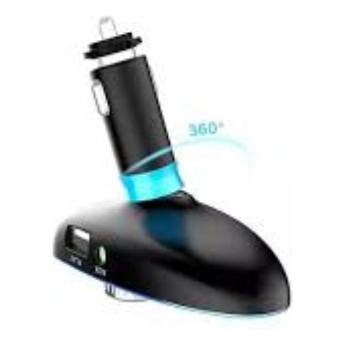 GENERICO - Receptor Bluetooth y Transmisor FM con Carga USB Doble