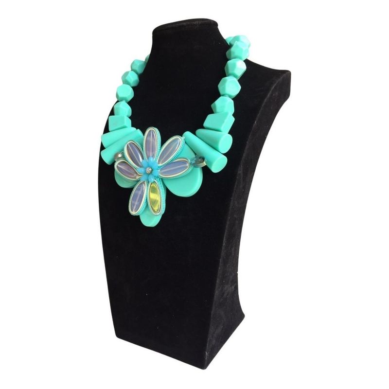 GENERICO - Exhibidor Elegante para Collares y Cadenas Forrado en Gamuza
