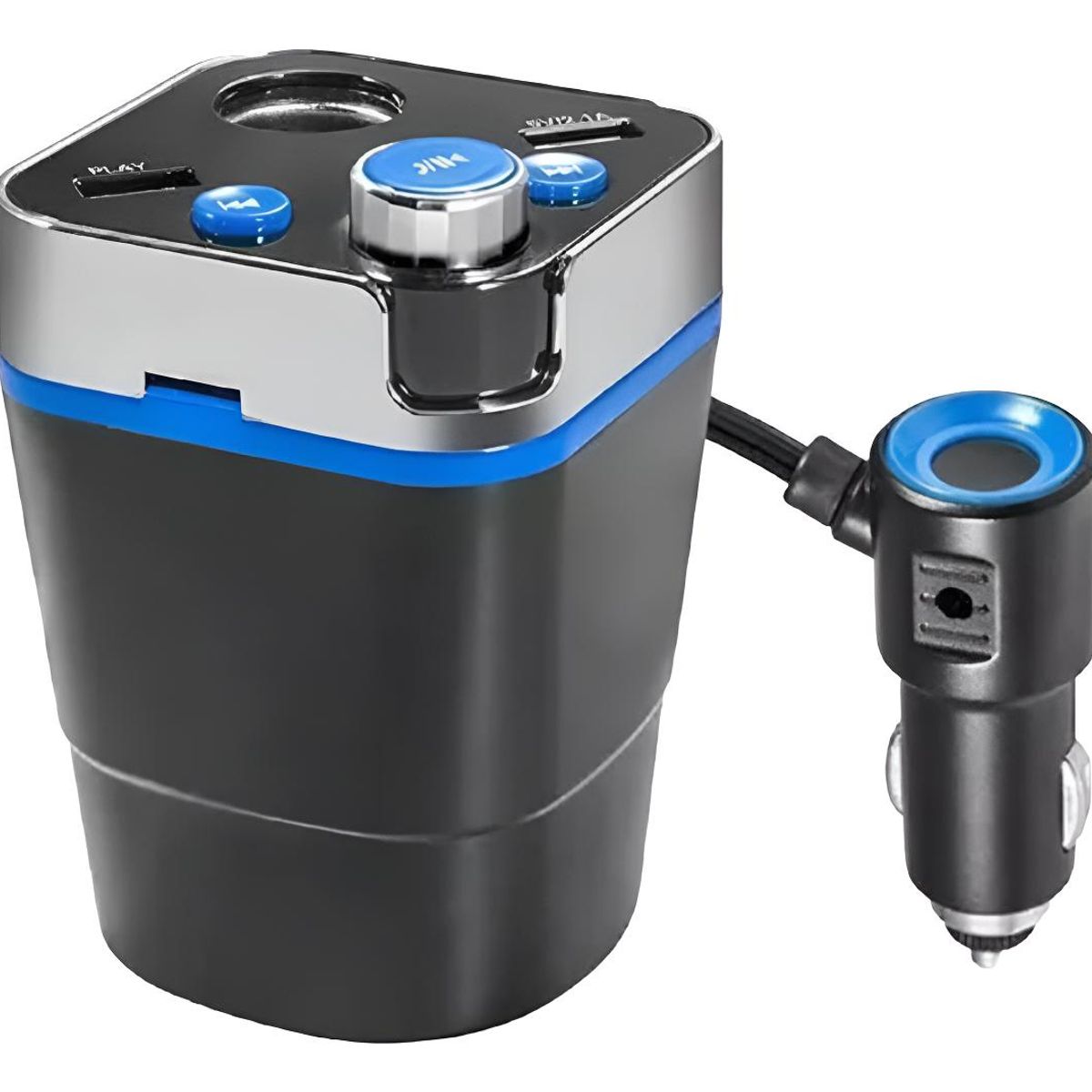 GENERICO - Transmisor FM Bluetooth con Carga Rápida y USB Multifun