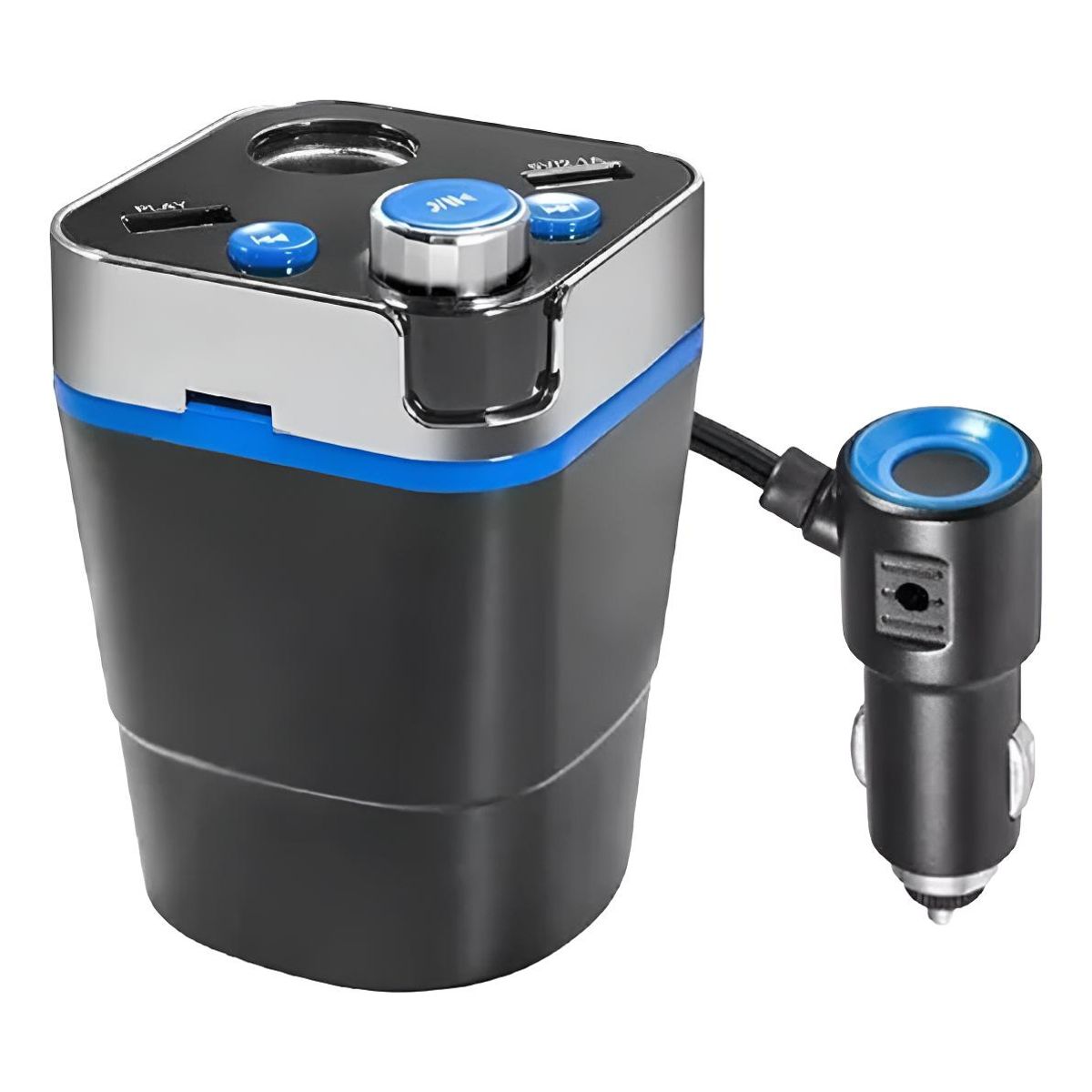 GENERICO - Transmisor FM Bluetooth con Carga Rápida y USB Multifun